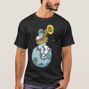 T-shirt Tuba Cadeau Astronaut Marching Musique Musique Sou