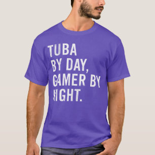T-shirt Tuba de jour Gamer de nuit famille