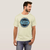T-shirt Tuba Music Note Circle (Devant entier)