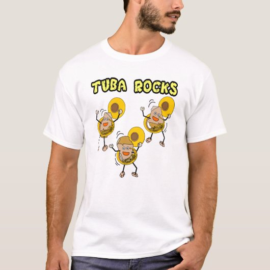 T-shirt Tuba Rocks (Devant)