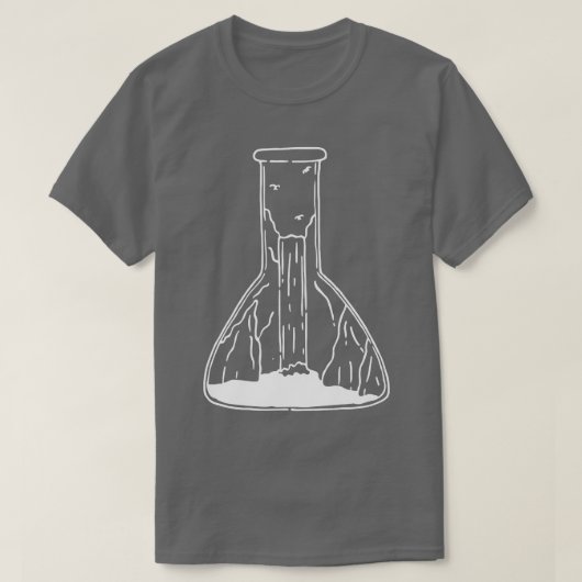 T-shirt Tube d'essai de cascade Science Lineart Premium (Design devant)