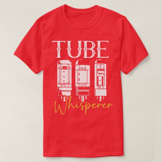 T-shirt Tube Whisperer Tubes à vide (Design devant)