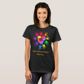 T-shirt Tuberous Sclerosis Complex Awareness Hands (Devant entier)