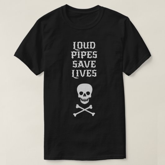 T-shirt Tubes Sonores Sauvent Des Vies Motard  Pilotes De  (Design devant)