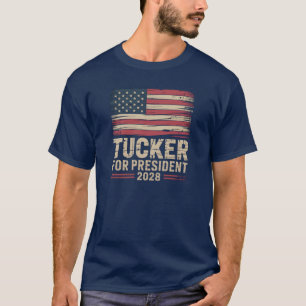 T-shirt Tucker Président 2028 L'Amérique d'Abord