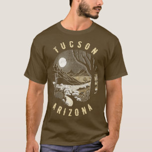 T-shirt Tucson Arizona Désert À La Peinture De Nuit2