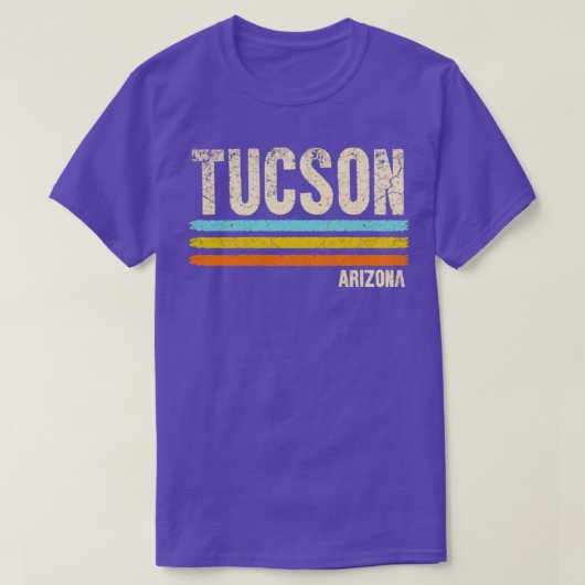 T-shirt Tucson Arizona Retro (Design devant)