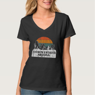 T-shirt Tucson Estates AZ Arizona Coucher de soleil vinta