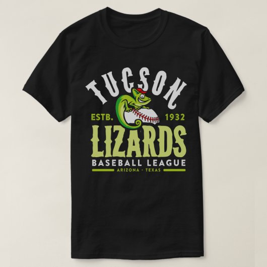 T-shirt Tucson Lizards Baseball (Design devant)