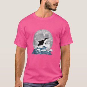 T-shirt Tueur de clair de lune baleine océan animal vagues