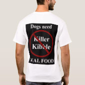 T-shirt Tueur Kibble/T-shirt aliments pour chiens (Dos)