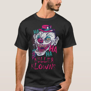 T-shirt Tueur Klowns Halloween Alien Clown Serial Killer
