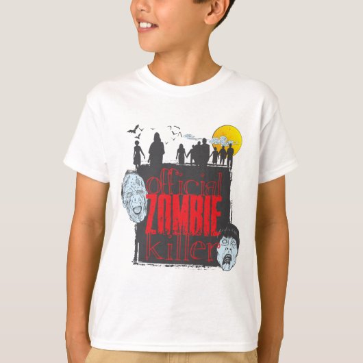 T-shirt Tueur officiel de zombie (Devant)