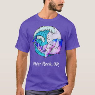 T-shirt Tueur Orca géométrique Otter Rock OU Peinture japo