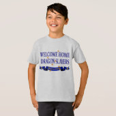 T-shirt Tueurs à la maison bienvenus de dragon (Devant entier)