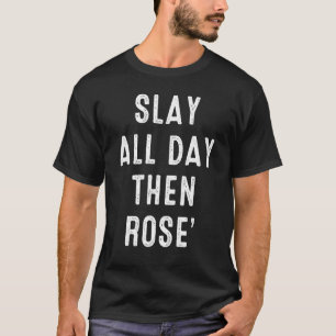 T-shirt Tuez Tout La Journée Puis Rose Yoga Workout Pride