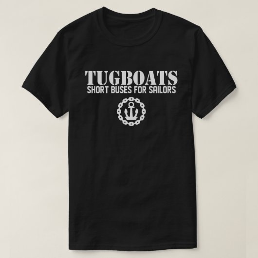 T-shirt Tugboats : Bus courts pour marins (Design devant)