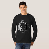 T-shirt Tui Et La Yin Et Yang Koi Fish (Devant entier)