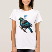 T-shirt Tui - Native Bird of New Zealand (Devant)