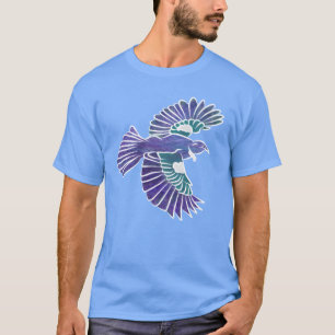 T-shirt Tui New Zealand Bird Native Bird retro