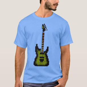T-shirt Tuile Pixel Green Burst Electric Guitare vers le h