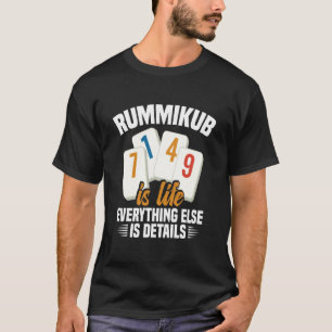 T-shirt Tuiles Rummikub Joueur Tout Jeu Roi Rummiku