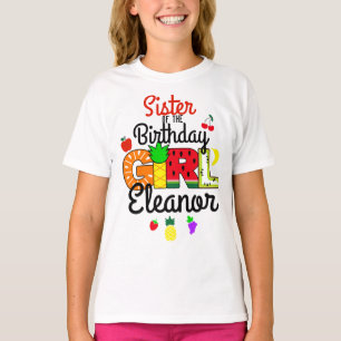 T-shirt Tuitti Fruity Soeur de la fille d'anniversaire