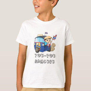 T-shirt Tuk Tuk Bangkok Thaïlande Texte graphique