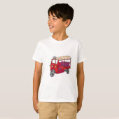 T-shirt Tuktuk rouge (Devant entier)