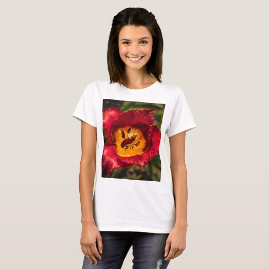 T-shirt Tuliforme rouge (Devant entier)