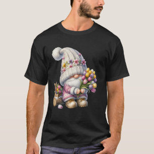T-shirt Tulip Garden Gnome Papa Pour Funny Gardener Floral