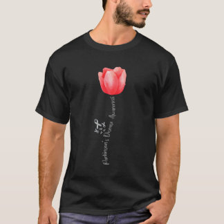 T-shirt Tulipe de sensibilisation à la maladie de Parkinso