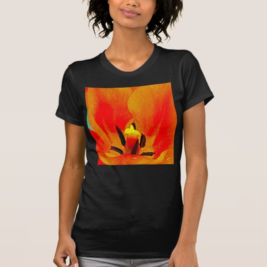 T-shirt Tulipe orange (Devant)