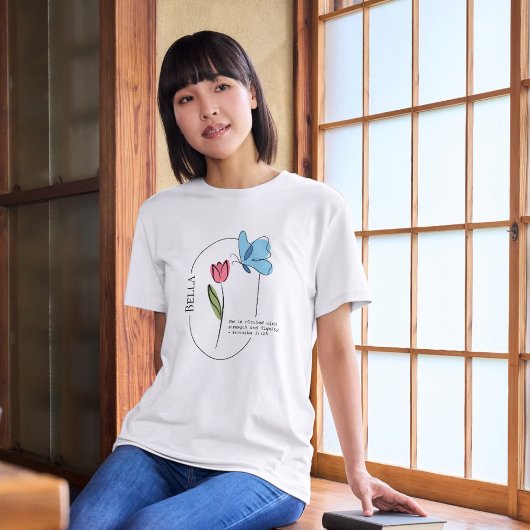 T-shirt Tulipe & Papillon