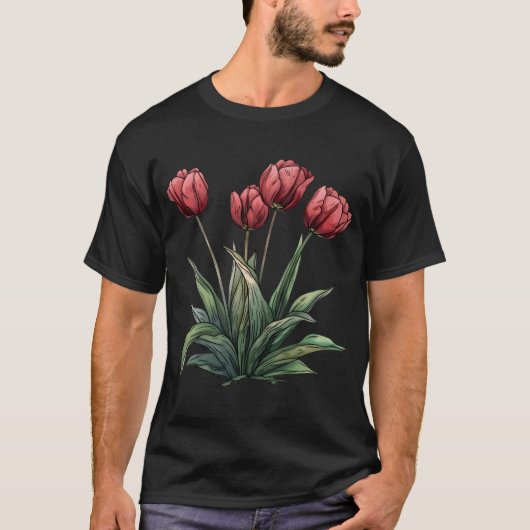 T-shirt Tulipes (Devant)