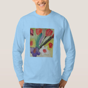 T-shirt Tulipes Abstraites et fleurs de printemps