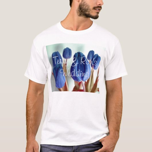 T-shirt Tulipes bleues (Devant)