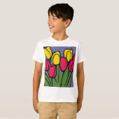 T-shirt Tulipes de printemps (Devant entier)
