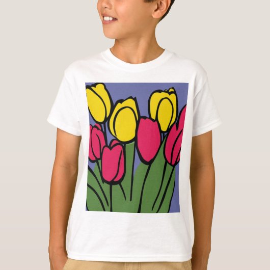 T-shirt Tulipes de printemps (Devant)