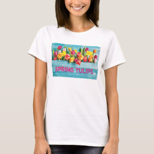 T-shirt Tulipes de printemps