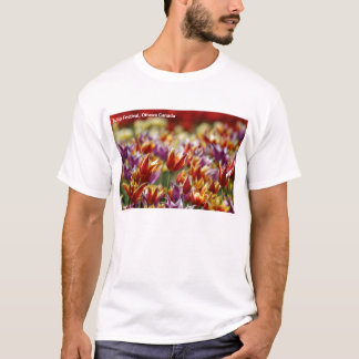 T-shirt Tulipes multicolores