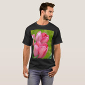 T-shirt Tulipes roses (Devant entier)