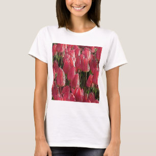 T-shirt Tulipes roses florales