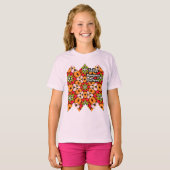 T-shirt Tulips Bouquet Motif (Devant entier)