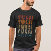 T-shirt Tulsi 2024 Tulsi Gabbard Pour Président 2024 Retro (Devant)