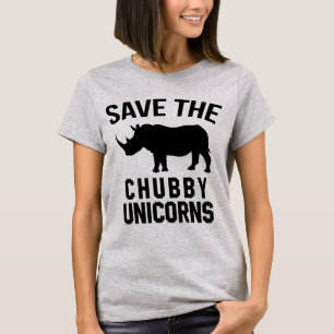 T-Shirt Tumblr Sauvez Les Unicornes De Chubby
