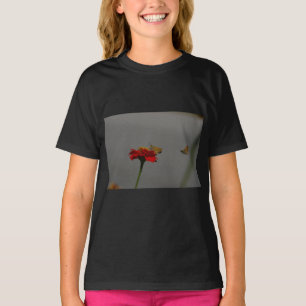 T-shirt Tumeaux et Zinnia rouge
