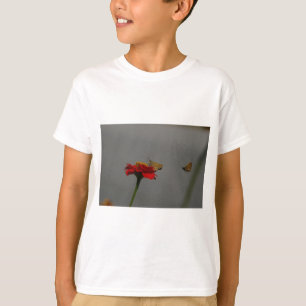 T-shirt Tumeaux et Zinnia rouge