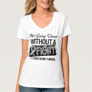 T-shirt Tumeur cérébrale ne descendant pas sans combat