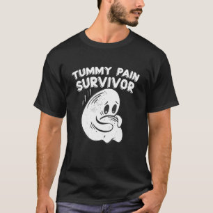 T-shirt Tummy Ache Survivante IBS Sufferer Stomach Pain Su